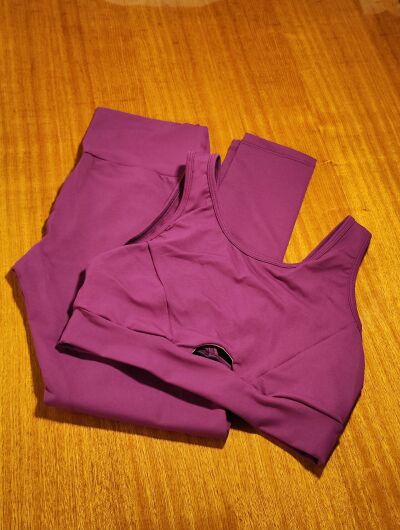 Imagem de Conjunto Leg e Top de Cor Violeta BJVI1- Tamanho Único 38 ao 42
